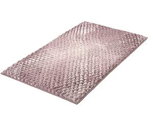 Kleine Wolke Tapis de Bain Cory Vieux Rose 60 x 100 cm | Certifié OEKO-TEX, dessous antidérapant, adapté au chauffage au sol, lavable en machine, 100% polyester