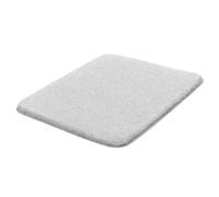 Kleine Wolke Tapis de Bain Meadow Gris argenté 50 x 60 cm | Certifié OEKO-TEX, envers antidérapant, compatible chauffage au sol, lavable en machine, 100% polyester