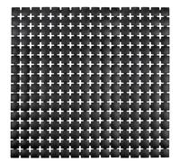 Kleine Wolke Tapis de Douche PPTPE Noir 54 x 54 cm