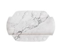 Kleine Wolke Textilgesellschaft 4102901008 Marble Coussin pour Baignoire Plastique Anthracite 32,00 x 22,00 x 3,00 cm