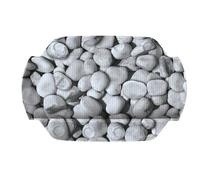 Kleine Wolke Textilgesellschaft 4387189008 Stepstone Coussin pour Baignoire Polyvinyle Gris 22 x 3 x 32 cm