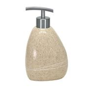 Kleine Wolke Textilgesellschaft 5080226854 Stones Soap Dispenser Plastique Beige 7 x 16,5 x 9,5 cm