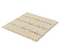 Kleine Wolke Textilgesellschaft Tapis de Bain "Monrovia", 60x 60 cm, Polyester, Beige, 60 x 2.5 cm