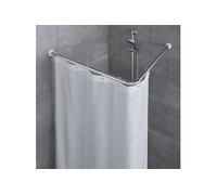Kleine Wolke Tringle de rideau de douche d angle 90x90 cm Chrome