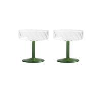 & klevering - Coupe à champagne Vert