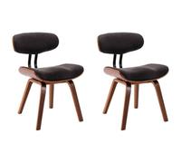 KLGBNCVE Lot de 2 chaises de salle à manger en bois de buyer gris et tissu | 2 chaises, revêtement en tissu, cadre en bois de buis, 4 pieds en bois, ergonomique, max. 110 kg par siège