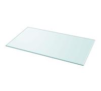 KLGBNCVE Plateau de table rectangulaire en verre trempé 120 x 65 cm | Pour table à manger, table basse, table de jardin, résistante aux rayures, facile à nettoyer, verre épais