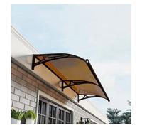 KLGFBDC Auvent de Porte Moderne en Polycarbonate 120 x 250 cm (47 x 98 po) - Protection élégante pour Porte-fenêtre et Porte-fenêtre - Résistant aux intempéries - Embellit Votre façade