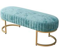 KLGFBDC Banc à Chaussures d'entrée Luxueux, Rangement élégant pour Salon et Coin canapé-lit, Tabouret Bleu 100x30cm, idéal pour l'organisation de la Maison et des magasins de vêtements