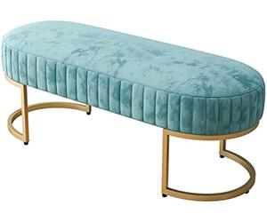 KLGFBDC Banc à Chaussures d'entrée Luxueux, Rangement élégant pour Salon et Coin canapé-lit, Tabouret Bleu 100x30cm, idéal pour l'organisation de la Maison et des magasins de vêtements