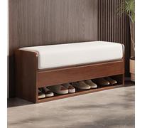 KLGFBDC Banc d'entrée élégant en Bois avec Rangement à Chaussures - 60 cm - Meuble Polyvalent de Bout de lit pour Salon, Chambre, Couloir et Coin de fenêtre - Solution de décoration Fonctionnelle