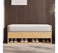 KLGFBDC Banc d'entrée élégant en Bois de 60 cm avec Rangement à Chaussures - Meuble Moderne pour Chambre, Couloir et Coin Salon - Design Gain de Place
