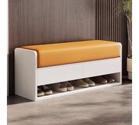 KLGFBDC Banc d'entrée Moderne en Bois avec Rangement à Chaussures - Banc élégant de Bout de lit pour Salon, Chambre, Couloir et Coin de fenêtre - Solution d'ameublement compacte de 60 cm (23,6 po)