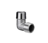 KLHRKNDGGO Raccord de tuyau fileté mâle coudé à 90 degrés en acier inoxydable 304 de 0,6 cm, 1in, 1,3 cm, 1,9 cm, 2,5 cm