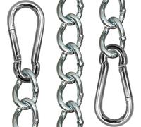 KLIFFHÄNGER Chaîne avec Deux mousquetons, Fixation Variable pour Chaise hamac (Chaîne 50 cm)