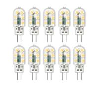 Klighten 10 Pack Ampoule LED G4 3W Économie d'énergie Équivalent 20W Lampe Halogène G4 LED 360° Angle de faisceau AC/DC 12V 300LM Blanc Naturel 4000K Chambre Salon Cuisine