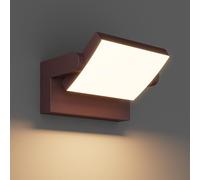 Klighten 24W Applique Murale LED Extérieure Intérieur Éclairage Mural Imperméable IP65 Moderne Mur Lampe Rotatif Réglable pour Escalier Jardin Entrée Balcon, Bronze, Blanc Chaud 2700K-3000K