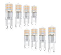 Klighten Ampoule LED G9, 3W 300LM Ampoule Led G9 Lampe, 30W Halogène Lumière Equivalente, Blanc Chaud 3000K, 360 Degrés Angle, AC 220-240V (Lot De 8)