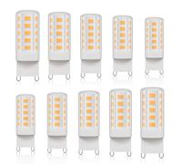 Klighten Ampoules Led G9, Blanc Chaud 2700K 450LM 4W équivalen 40W HalogèNe, Non-dimmable, AC 220-240V, Ampoule G9 pour Chambre Salon Cuisine, Lot de 10