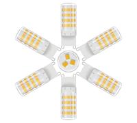 Klighten Ampoules Led G9, Blanc Naturel 4000K 600LM 5W équivalen 50W HalogèNe, Non-dimmable, AC 220-240V, Ampoule G9 pour Chambre Salon Cuisine, Lot de 6