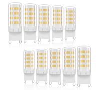 Klighten Ampoules Led G9, Blanc Naturel 4000K 600LM 5W équivalen 50W HalogèNe, Non-dimmable, AC 220-240V, Ampoule G9 pour Chambre Salon Cuisine, Lot de 10