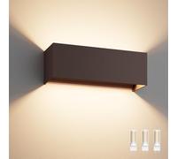 Klighten Applique Murale Exterieur avec Ampoule G9 Remplaçable, Bronze | Blanc Chaud 3000K, Angle de Faisceau Réglable, Aluminium Lampe Murale Interieur/Exterieur Pour Terrasse, Balcon, Chambre