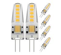 Klighten G4 LED Ampoule 3W AC/DC 12V Equivalent 30W Ampoule à Halogène Blanc Chaud 3000K 2835 SMD 300 LM, Non-Dimmable, 360° Angle de Faisceau(Lot de 6)