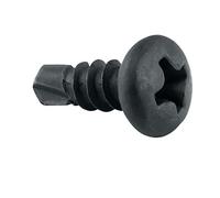 KLIMAS KSTEX KMTEX-39095 Lot de 500 vis autoperceuses métalliques, 3,5 x 9,5 mm, noires, à raccords profilés, pointe de perçage (3,5 x 9,5 mm)