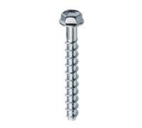 KLIMAS Lot de 100 vis à béton 6 x 60 mm en acier carbone à tête hexagonale