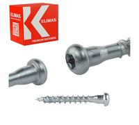 KLIMAS Lot de 250 vis à ferrure d'angle 5 x 35 mm - Vis de raccordement à bois avec ETA