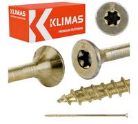 KLIMAS Stardrive Lot de 50 vis Torx 8 x 240 mm TX40 pour constructions en bois à tête fraisée