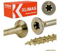 KLIMAS Torx Lot de 500 vis à bois à tête fraisée pour panneaux d'aggloméré 3 x 35 mm