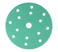 Klingpsor 353141 FP 77 K T-ACT Lot de 100 disques auto-agrippants avec support de film, pour peinture, vernis, mastic, apprêt, enduit, couches de gel, composites, forme de trou GLS51, Ø 150 mm, grain