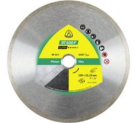 Klingspor DT 600 F Disques à tronç. Diamanté Klingspor 230 x 1,9 x 22,23 mm 1,9 x 7 mm, Jante continue Quantité:1