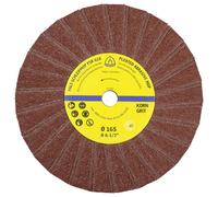Klingspor 5831 FSR 618 prédateurs de ponçage, 165 x 14 mm grain 80 à une rangée 2 lamelles par paquet Diamètre 165 mm 10 pc(s)