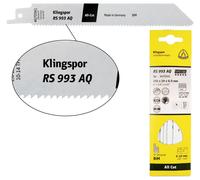 Klingspor 670352 RS 993 AQ lames de scie sabre, 300 x 19 x 0,9 mm longueur utile 280Bi-métal, fraisé, meublé, 10-14 dents par