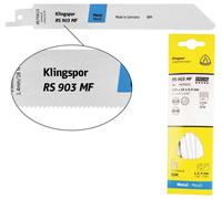 Klingspor 670434 RS 903 MF lames de scie sabre, 230 x 19 x 0,9 mm longueur utile 210Bi-métal, fraisé, meublé, 18 dents par pouce