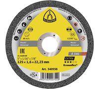 Klingspor A 346 Extra 340938 Disque à tronçonner 125 mm 25 pc(s) acier inoxydable, acier