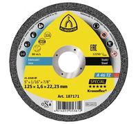 Klingspor Disque de coupe Klingspor A 46 TZ125 x 1,6 x 22,23 mm plat Quantité:25