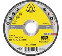 Klingspor A 60 Extra 262936 Disque à tronçonner 115 mm 25 pc(s) acier inoxydable