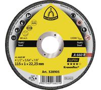 Klingspor A 660 R Supra 328905 Disque à tronçonner 115 mm 25 pc(s) acier inoxydable, acier