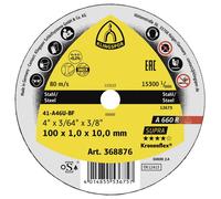 Klingspor A 660 R Supra 368877 Disque à tronçonner 76 mm 40 pc(s) acier, acier inoxydable