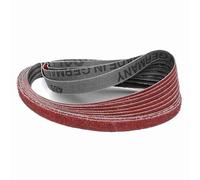 Klingspor Bande abrasive CS310XF - 13 x 533 mm - Grain P80 - 25 pièces - Pour bois, métal, peintures et vernis - Support en tissu flexible, adaptable et indéchirable - Bandes abrasives