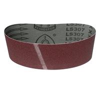 Klingspor Bande abrasive LS307X - 75 x 575 mm - Grain P80 - 5 pièces - Pour bois et métal - Support en tissu semi-flexible indéchirable - Bandes abrasives professionnelles pour ponceuse à bande
