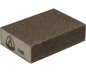 Klingspor Bloc abrasif SK 500 Largeur 100 x profondeur 70 x hauteur 25mm Granulométrie 100 flexible Saupoudré sur 4 faces - 125280