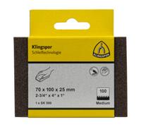 Klingspor Bloc de ponçage Klingspor SK 500, corindon grain 150 70 x 100 x 25 mm Quantité:1