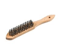 Klingspor Brosse à main standard Klingspor nombre de rangées 3, 125 x 25 x 290 mm manche en bois 0,3 acier inoxydable Quantité:12