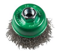 Klingspor Brosse boisseau Klingspor 65 mm filetage M 14 0,3 acier inoxydable Quantité:1