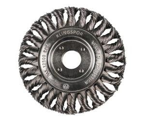 Klingspor Brosse circulaire torsadée Klingspor BR 600 Z à une rangée, 125 x 14 mm, filet M 14 0,5 acier Quantité:1
