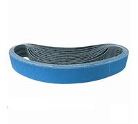 Klingspor CS411Y Bande abrasive en corindon de zirconium - 50 x 2000 mm - Grain P60 - Lot de 10 - Pour métal, acier inoxydable, bois dur - Support en tissu haute résistance à la déchirure